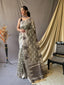Cotton Silk Patola Printed Temple Woven Saree Crocodile Green Clothsvilla