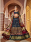 Black Color Digital Printed Pure Gaji Silk Lehenga Choli Clothsvilla