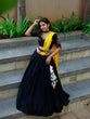 Load image into Gallery viewer, Black Color Plain Cotton Navaratri Chaniya Choli Clothsvilla