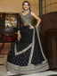 Black Net Embroidered Lehenga Choli Clothsvilla