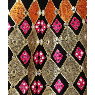 Black Partywear Embroidered & Mirror Work Heavy Soft Net Lehenga Clothsvilla