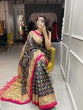 Load image into Gallery viewer, Blue Color Foil Printed And Stone Work Dola Silk Saree Clothsvilla
