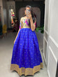 Load image into Gallery viewer, Blue Color Weaving Zari Work Jacquard Silk Paithani Gown Clothsvilla