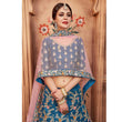 Load image into Gallery viewer, Blue Festive Wear Dori Thread Sequins Work Art Silk Lehenga Choli Clothsvilla