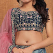 Load image into Gallery viewer, Blue Party Wear Sequins Embroidered Silk Lehenga Choli Clothsvilla