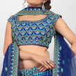 Load image into Gallery viewer, Blue Party Wear Sequins Embroidered Tapetta Lehenga Choli Clothsvilla