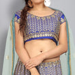 Load image into Gallery viewer, Blue Party Wear Sequins Embroidered Tapetta Lehenga Choli Clothsvilla