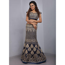 Load image into Gallery viewer, Blue Party Wear Sequins Embroidered Tapetta Lehenga Choli Clothsvilla