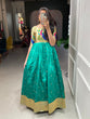 Load image into Gallery viewer, Bottle Green Color Weaving Zari Work Jacquard Silk Paithani Gown Clothsvilla