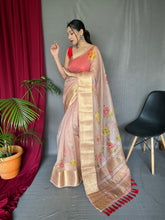 Load image into Gallery viewer, Organza Digital Floral Printed Saree Beauty Bush Clothsvilla