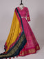 Pink Color Pure Gaji Silk Bandhani Printed Chaniya Choli Clothsvilla