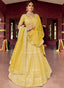 Yellow Organza Lehenga Choli Clothsvilla