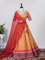 Chiku Color Crochet Sequins Embroidery Work Chinon Lehenga Choli Clothsvilla