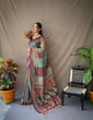 Load image into Gallery viewer, Cotton Kalamkari Printed Teal Clothsvilla