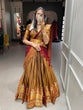 Load image into Gallery viewer, Mustard Color Zari Weaving Work Narayan Pet Cotton Haydrabadi Lehenga Choli Clothsvilla