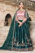 Load image into Gallery viewer, Dark Viridian Green Designer Lehenga Choli Clothsvilla