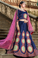 Load image into Gallery viewer, Indigo Blue Designer Lehenga Choli Clothsvilla