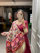 Load image into Gallery viewer, Maroon Color Dyeing With Lagdi Patta Gaji Silk Lehenga Choli ClothsVilla.com