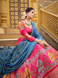 Load image into Gallery viewer, Pink Color Digital Printed gaji Silk Lehenga Clothsvilla