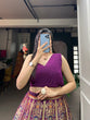 Load image into Gallery viewer, Purple Color Zari Weaving Work Banarasi Silk Lehenga Choli Clothsvilla
