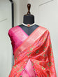 Load image into Gallery viewer, Red Color Digital Patola Printed Dola Silk Saree Clothsvilla