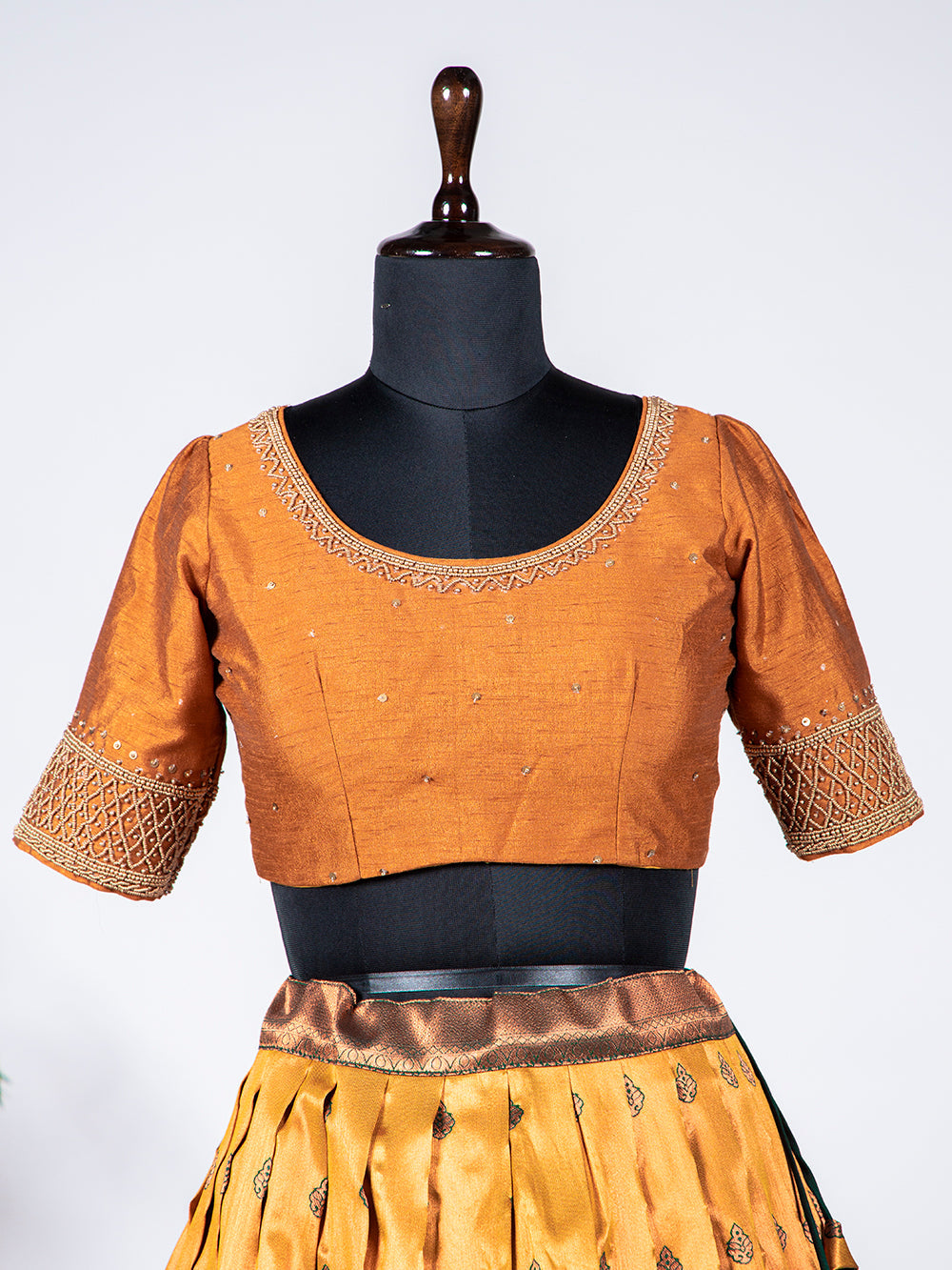 Mustard Color Zari Weaving Work Jacquard Lehenga Choli Clothsvilla