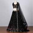 Load image into Gallery viewer, Black Sequins Embroidered Georgette Lehenga Choli Clothsvilla
