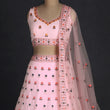 Load image into Gallery viewer, Baby Pink Sequins Embroidered Georgette Lehenga Choli Clothsvilla