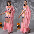 Load image into Gallery viewer, Pink Sequins Embroidered Georgette Sharara Suit Clothsvilla