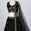 Load image into Gallery viewer, Black Sequins Embroidered Georgette Lehenga Choli Clothsvilla