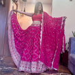 Load image into Gallery viewer, Pink Floral Sequins Embroidered Georgette Lehenga Choli Clothsvilla