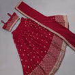 Load image into Gallery viewer, Maroon Embroidered Georgette Lehenga Choli Clothsvilla