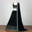 Green Embroidered Georgette Lehenga Choli Clothsvilla