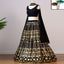 Black Embroidered Georgette Lehenga Choli Clothsvilla