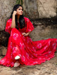 Load image into Gallery viewer, Red Color Digital Printed Georgette Gown Clothsvilla