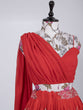 Load image into Gallery viewer, Red Color Sequins And Thread Embroidery Work Georgette Lehenga Choli Clothsvilla