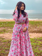 Load image into Gallery viewer, Pink Color Digital Printed Georgette Gown Clothsvilla
