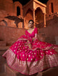 Load image into Gallery viewer, Rani Pink Color Sequins With Embroidery Work Rajwadi Sana Silk Lehenga Choli Clothsvilla