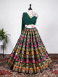Load image into Gallery viewer, Green Color Zari Weaving Work Banarasi Silk Lehenga Choli ClothsVilla.com