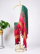 Load image into Gallery viewer, Green Color Digital Print And Lagadi Patta Pure Gaji Silk With Tassels ClothsVilla.com