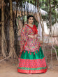 Load image into Gallery viewer, Green Color Printed With Foil Work Dola Silk Lehenga Choli Clothsvilla