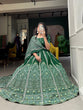 Load image into Gallery viewer, Green Color Bandhej Printed With Gota Patti Vaishali Silk Lehenga Choli ClothsVilla.com
