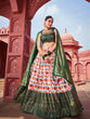 Load image into Gallery viewer, Green Color Patola Printed Dola Silk Lehenga Choli Clothsvilla