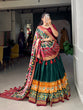 Load image into Gallery viewer, Green Color Patola Print With Foil Work Tussar Silk Lehenga Choli ClothsVilla