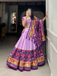 Load image into Gallery viewer, Lavender Color Patola Print With Foil Work Tussar Silk Lehenga Choli ClothsVilla