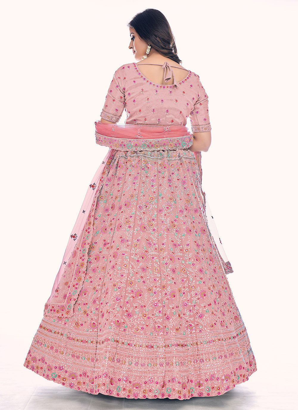 Sequins A Line Lehenga Choli Clothsvilla