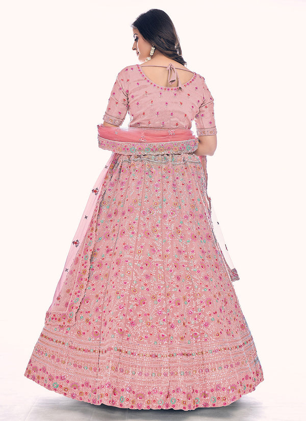 Sequins A Line Lehenga Choli Clothsvilla