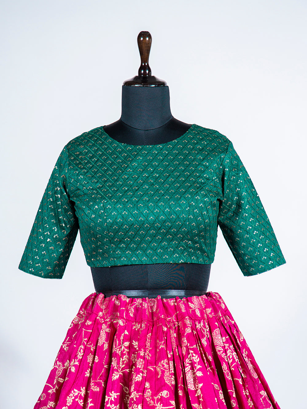 Pink Color Weaving work Jacquard Lehenga Choli Clothsvilla
