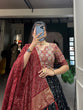 Load image into Gallery viewer, Black Color Bandhani And Ajrakh Print With Foil Work  Dola Silk Chaniya Choli Clothsvilla