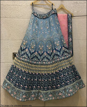 Load image into Gallery viewer, Grey color Silk Lehenga Choli with heavy Embroidery Work ClothsVilla